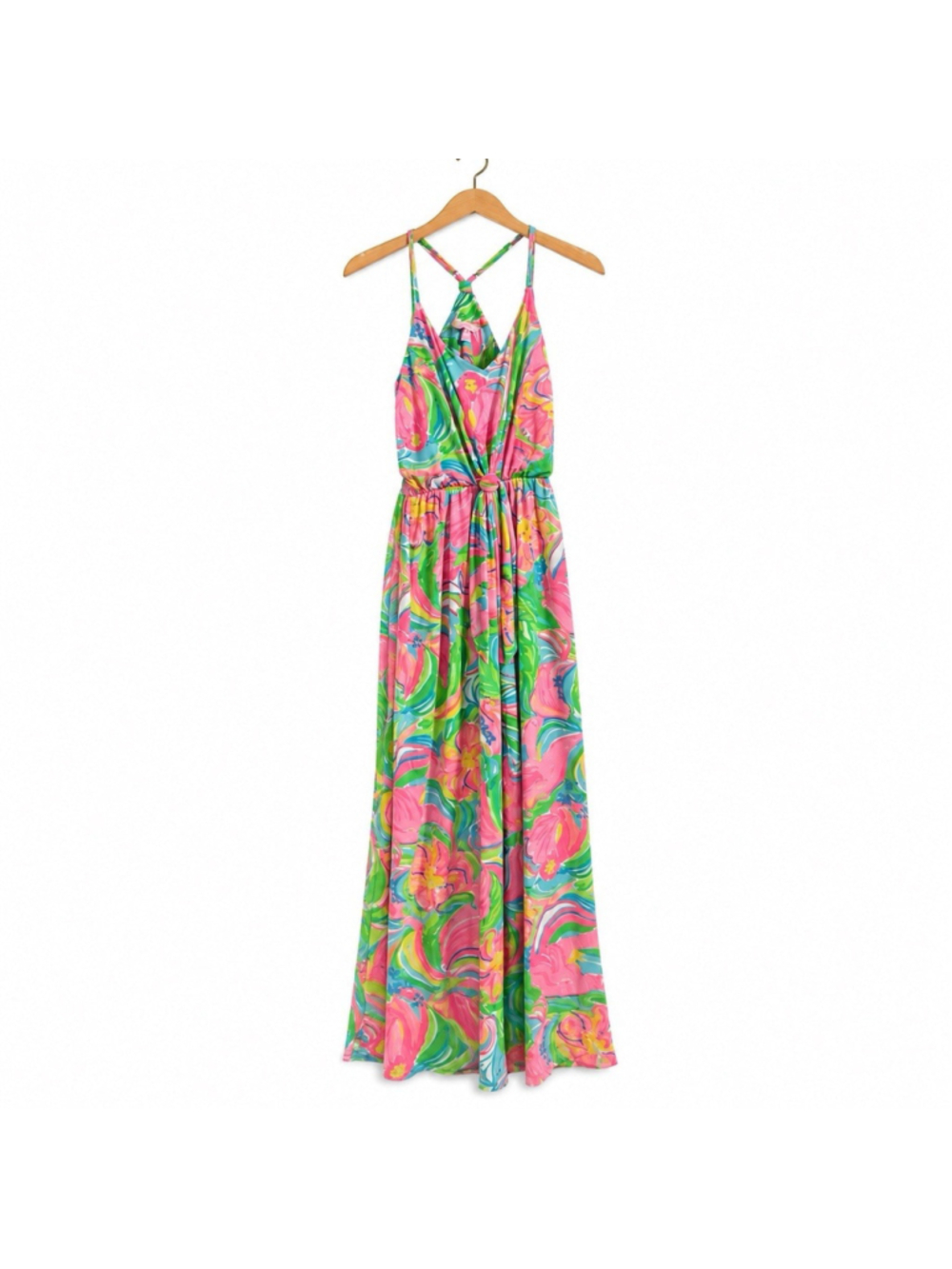 Lilly Pulitzer Rosa Multicolor Soft Flowy Maxi Dress S